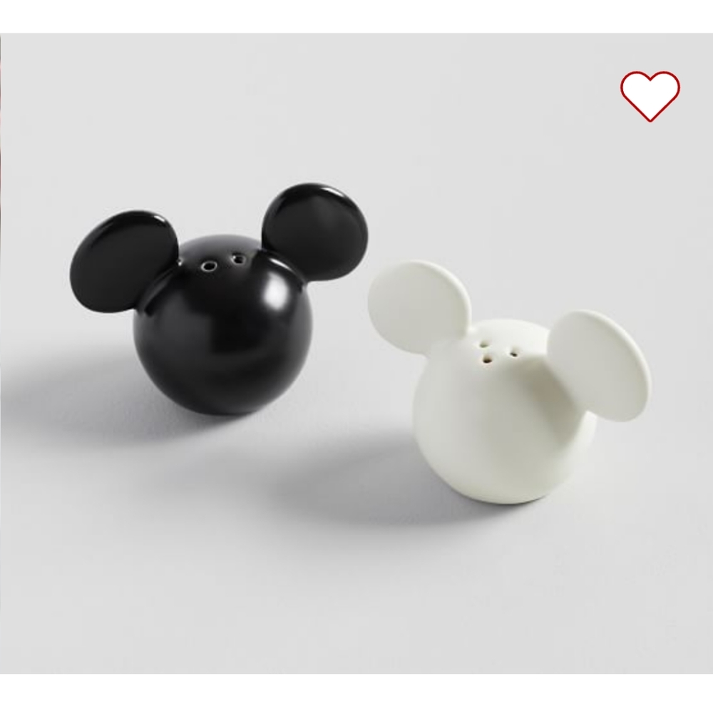 Pottery Barn+Disney Collection Mickey and Minnie Salt and pepper Shakers* - Picture 2 of 4